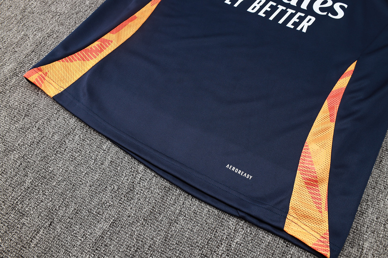 24/25 Real Madrid Royal blue Long-sleeved half-pull training kit Football team kit