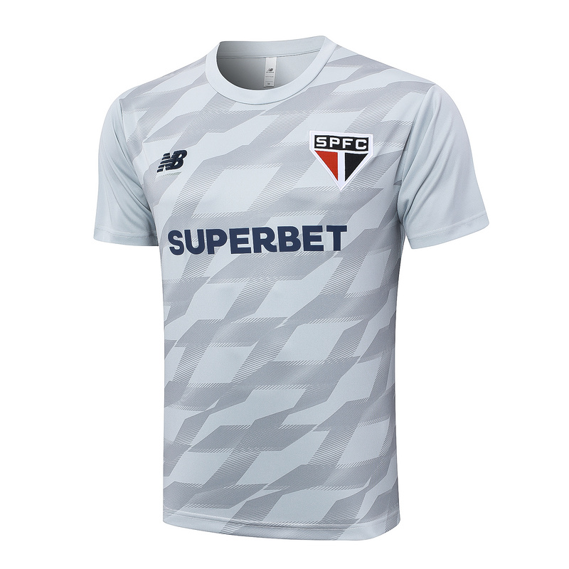 24/25 Sao Paulo Light Gray Training Set Shirt and Shorts