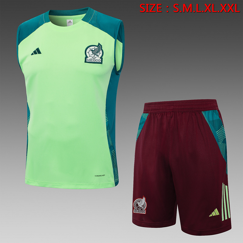 24/25 Mexico Green Training Set Shirt and Shorts