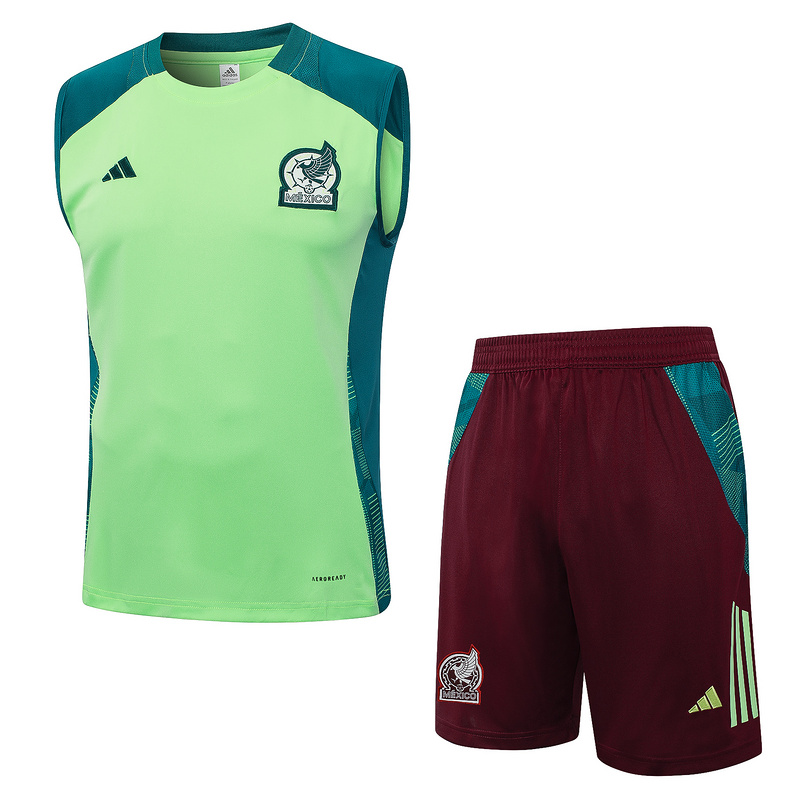 24/25 Mexico Green Training Set Shirt and Shorts