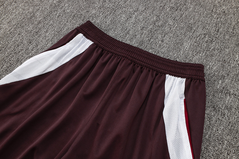 24/25 Bayern Munich Red-brown Training Set Shirt and Shorts