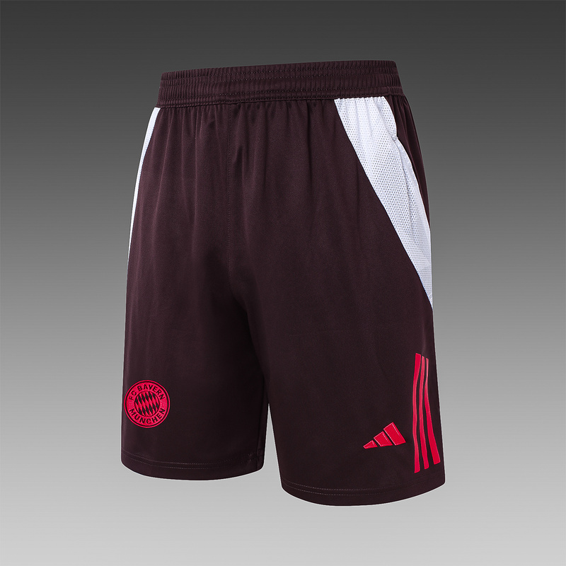 24/25 Bayern Munich Red-brown Training Set Shirt and Shorts