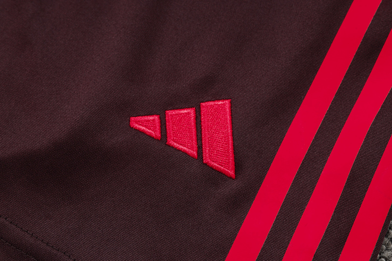 24/25 Bayern Munich Red-brown Training Set Shirt and Shorts