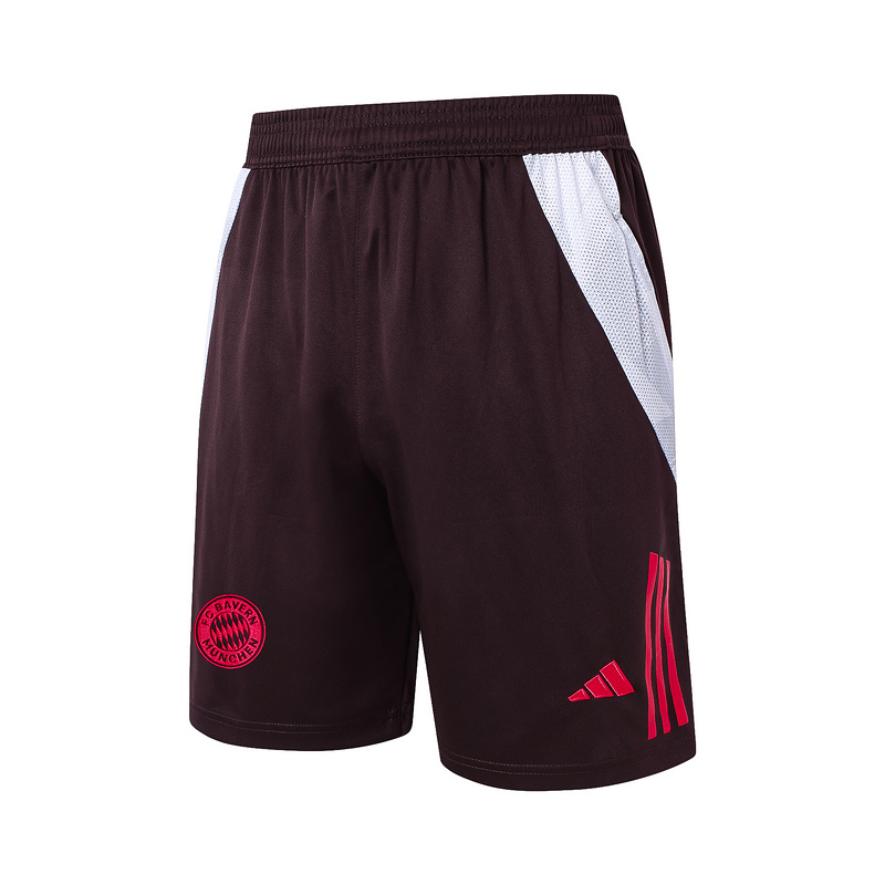 24/25 Bayern Munich Red-brown Training Set Shirt and Shorts