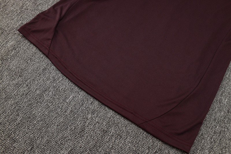 24/25 Bayern Munich Red-brown Training Set Shirt and Shorts