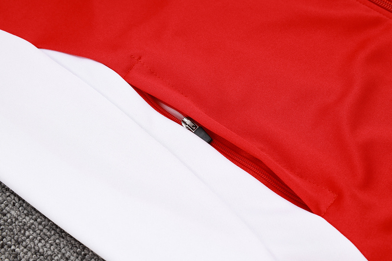 2024/25 Arsenal Red Jacket Training Suit Set Football Team Shirt Sports Fashion