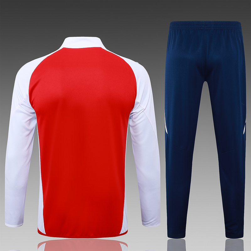 2024/25 Arsenal Red Jacket Training Suit Set Football Team Shirt Sports Fashion