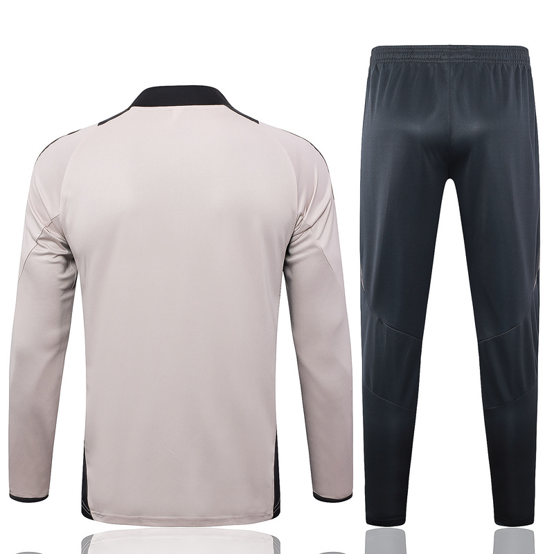 24/25 Real Madrid Light Pink Long-sleeved half-pull training kit Football team kit