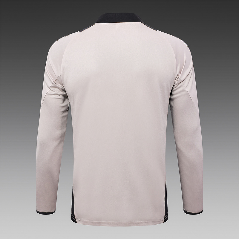 24/25 Real Madrid Light Pink Long-sleeved half-pull training kit Football team kit