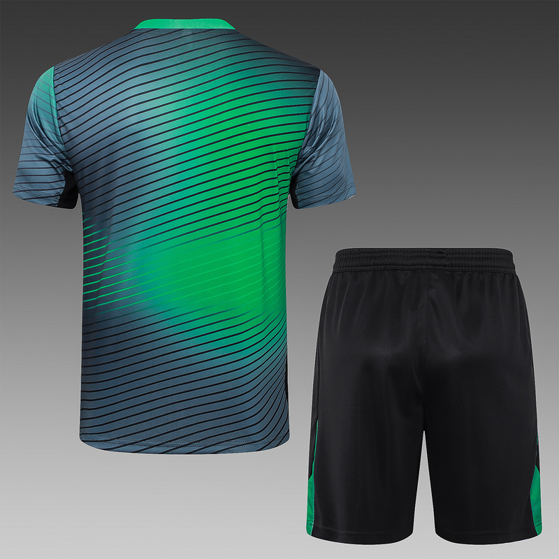 24/25 Nigeria Grayish green Training Set Shirt and Shorts