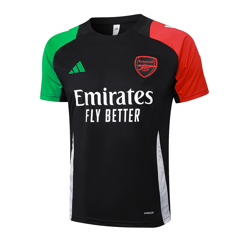 24/25 Arsenal Black Training Set Shirt and Shorts