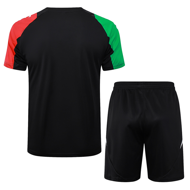 24/25 Arsenal Black Training Set Shirt and Shorts
