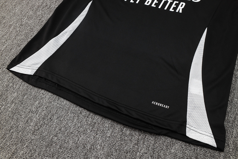 24/25 Arsenal Black Training Set Shirt and Shorts