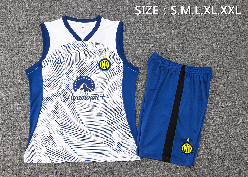 24/25 Inter Milan White Training Set Shirt and Shorts