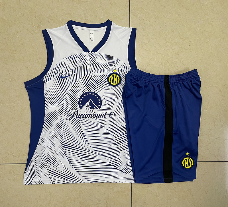 24/25 Inter Milan White Training Set Shirt and Shorts
