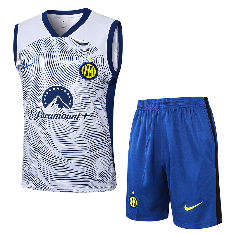 24/25 Inter Milan White Training Set Shirt and Shorts