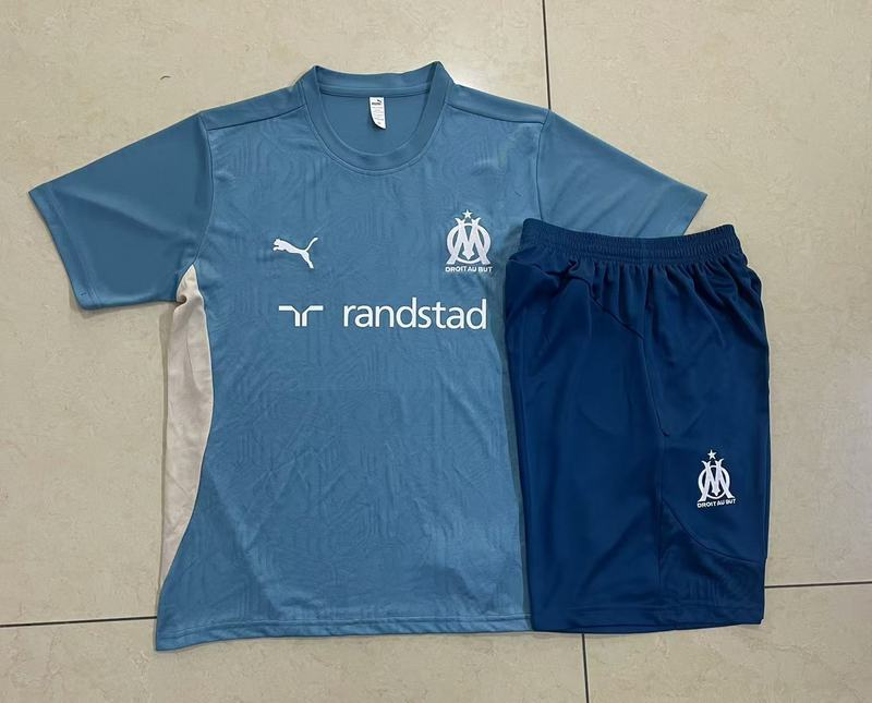 24/25 Marseilles Take blue Training Set Shirt and Shorts