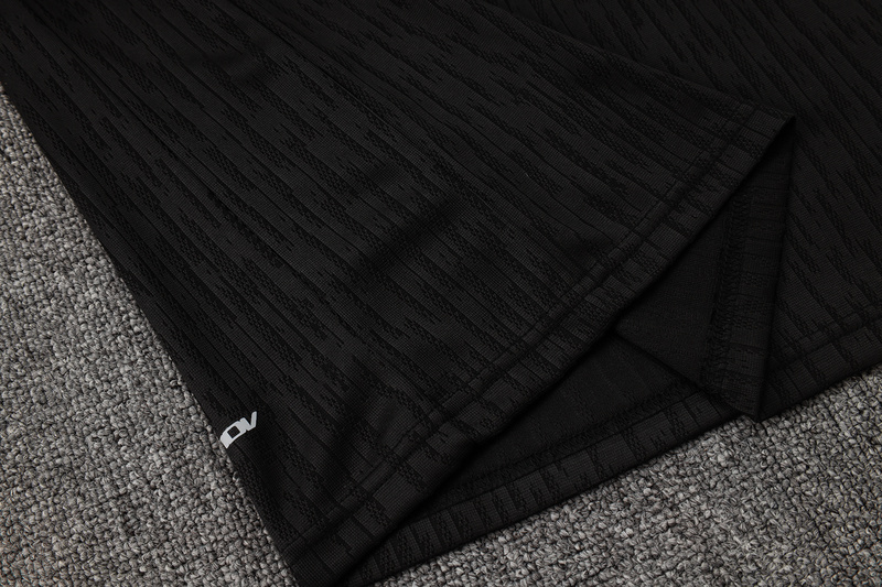 24/25 Paris Black Long-sleeved half-pull training kit Football team kit