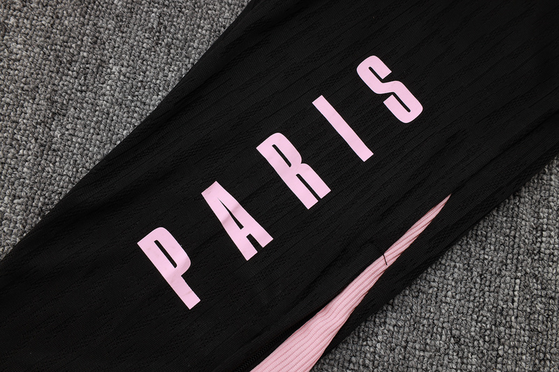 24/25 Paris Black Long-sleeved half-pull training kit Football team kit