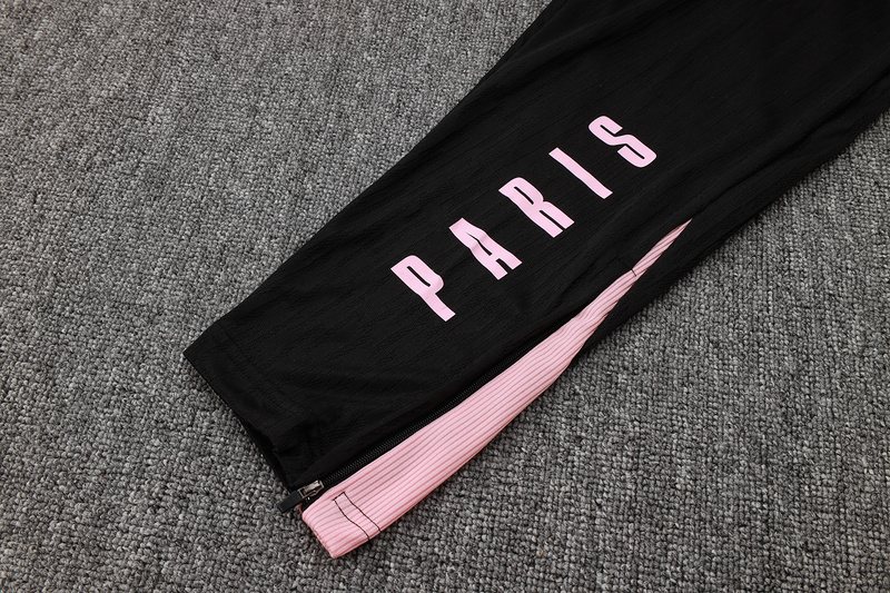 24/25 Paris Black Long-sleeved half-pull training kit Football team kit