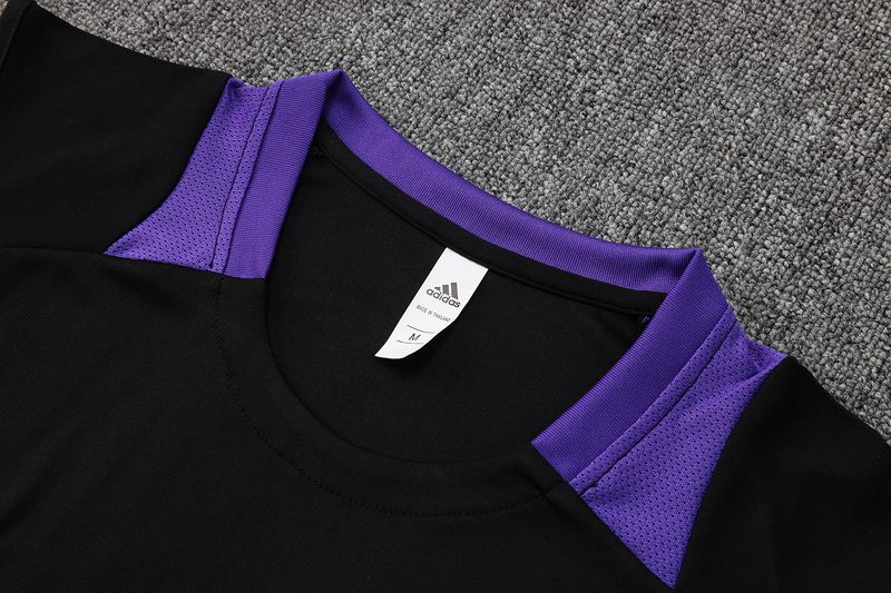 24/25 Real Madrid Black Training Set Shirt and Shorts