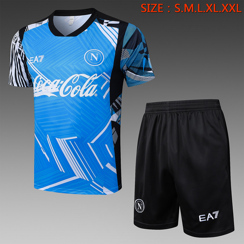 24/25 Naples Take blue Training Set Shirt and Shorts