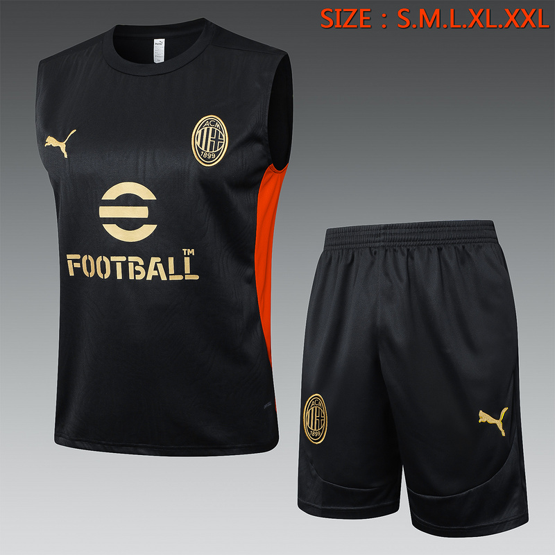 24/25 AC Milan White Training Set Shirt and Shorts