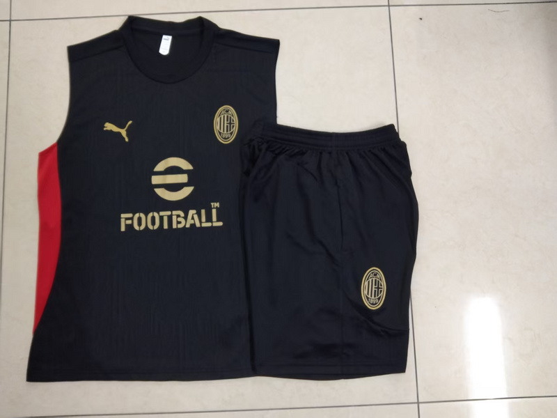24/25 AC Milan White Training Set Shirt and Shorts
