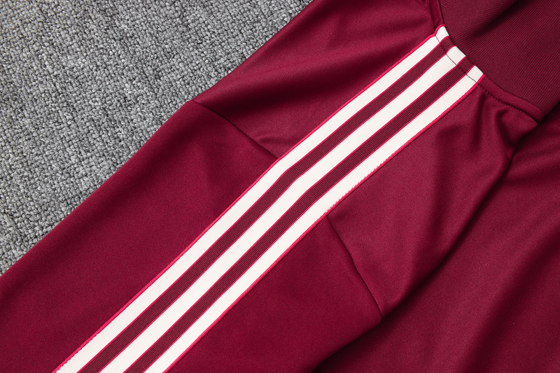 2024/25 Bayern Munich Red Jacket Training Suit Set Football Team Shirt Sports Fashion