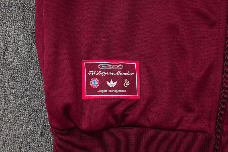 2024/25 Bayern Munich Red Jacket Training Suit Set Football Team Shirt Sports Fashion