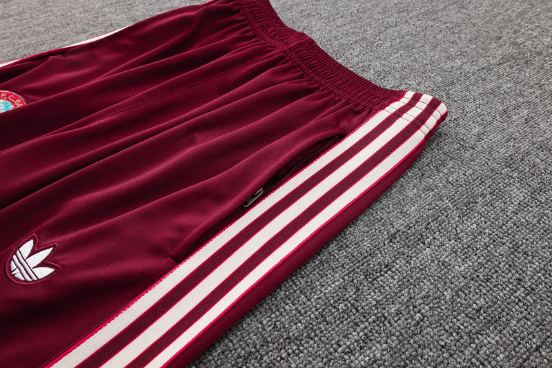 2024/25 Bayern Munich Red Jacket Training Suit Set Football Team Shirt Sports Fashion