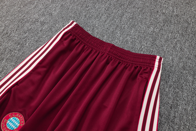 2024/25 Bayern Munich Red Jacket Training Suit Set Football Team Shirt Sports Fashion