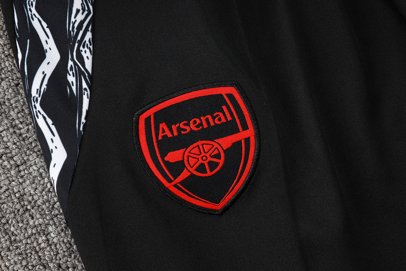 2024/25 Arsenal Black Jacket Training Suit Set Football Team Shirt Sports Fashion