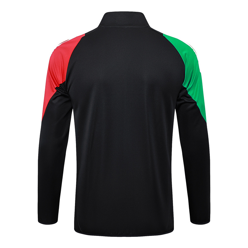 2024/25 Arsenal Black Jacket Training Suit Set Football Team Shirt Sports Fashion