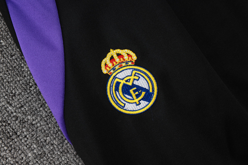 2024/25 Real Madrid Yellow Jacket Training Suit Set Football Team Shirt Sports Fashion