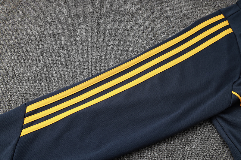 2024/25 Boca Dark grey Jacket Training Suit Set Football Team Shirt Sports Fashion