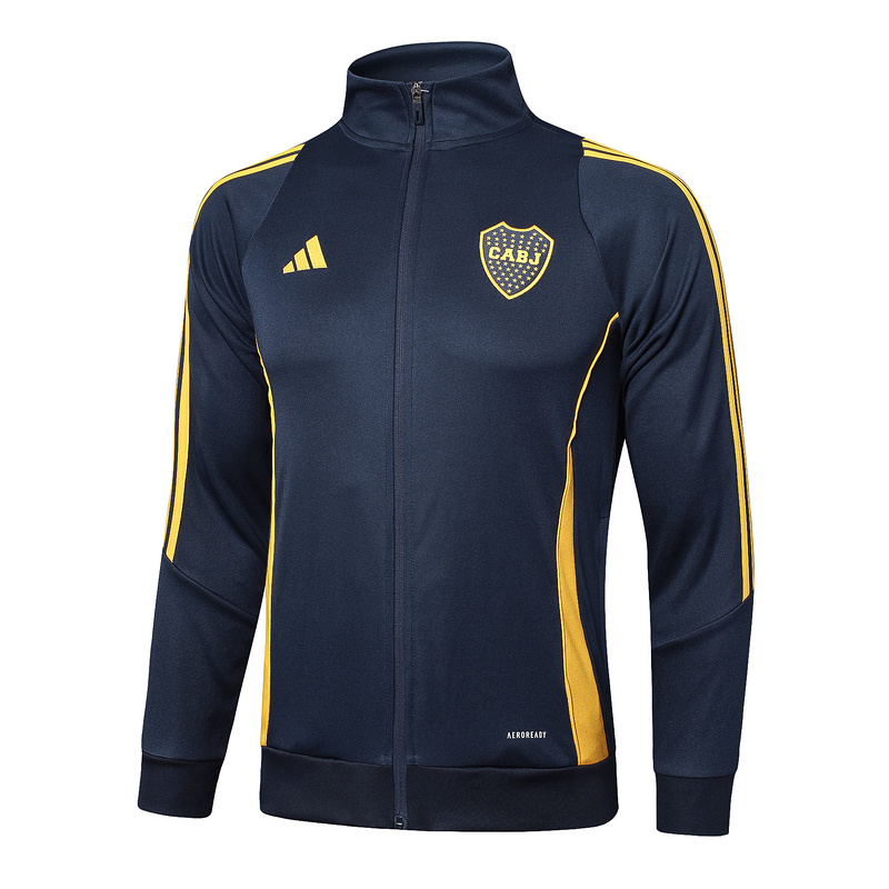 2024/25 Boca Dark grey Jacket Training Suit Set Football Team Shirt Sports Fashion