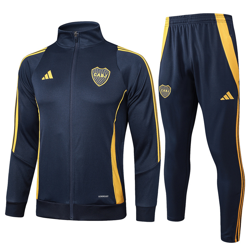 2024/25 Boca Dark grey Jacket Training Suit Set Football Team Shirt Sports Fashion