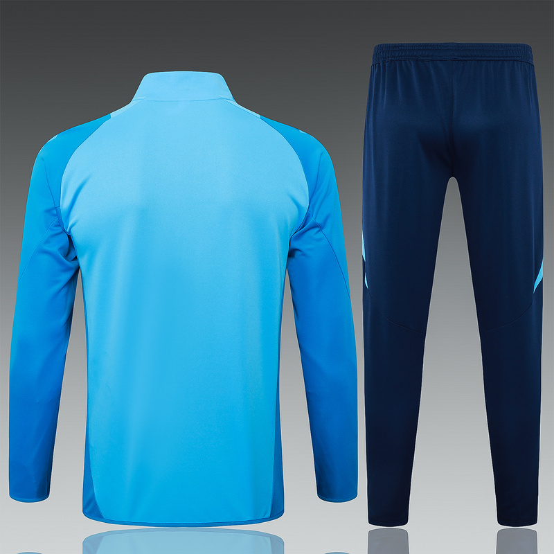 2024/25 Flamengo Light blue Jacket Training Suit Set Football Team Shirt Sports Fashion