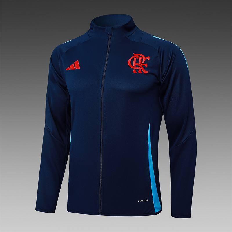 2024/25 Flamengo Royal blue Jacket Training Suit Set Football Team Shirt Sports Fashion