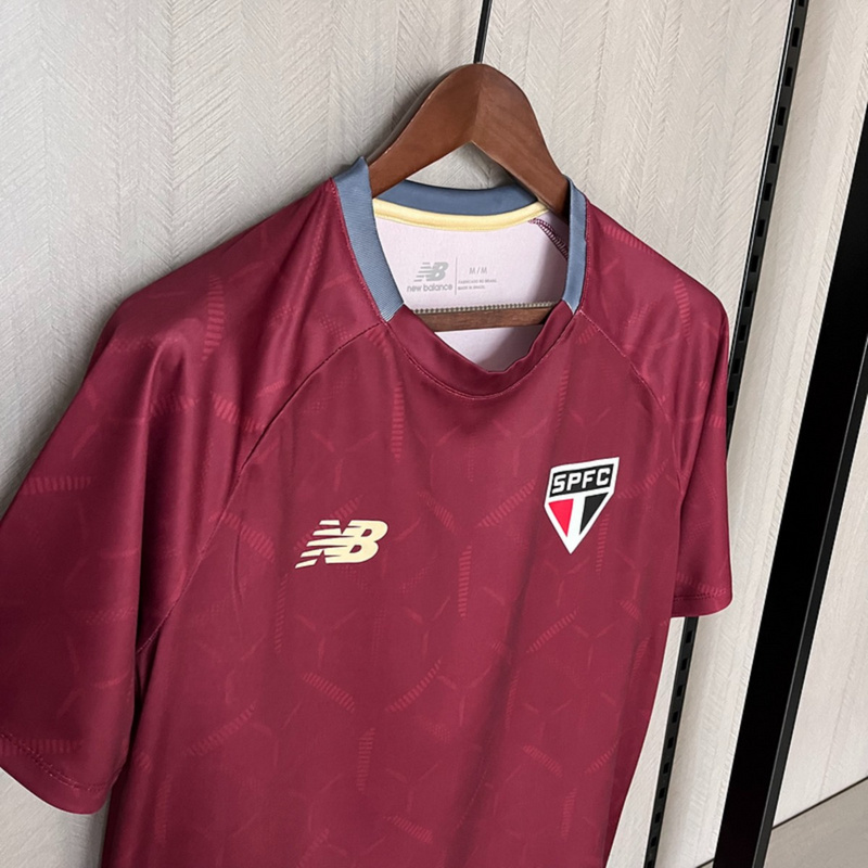 2025/26 Sao Paulo Training Jersey Red jersey Fan Version