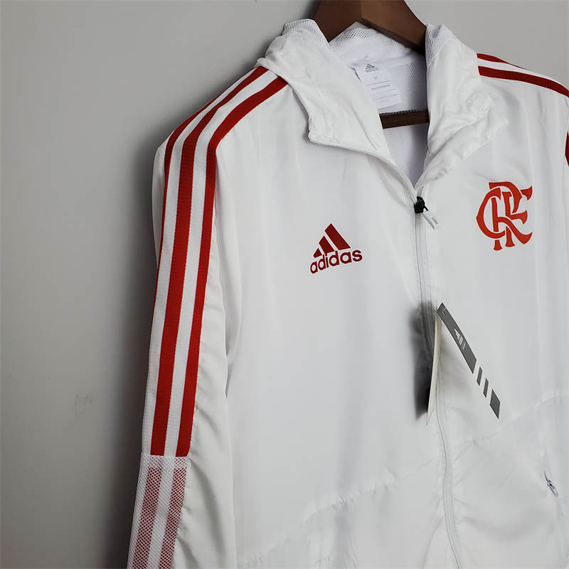 2022 Flamengo Windbreaker White Sport Unifom jersey Sport Unifom