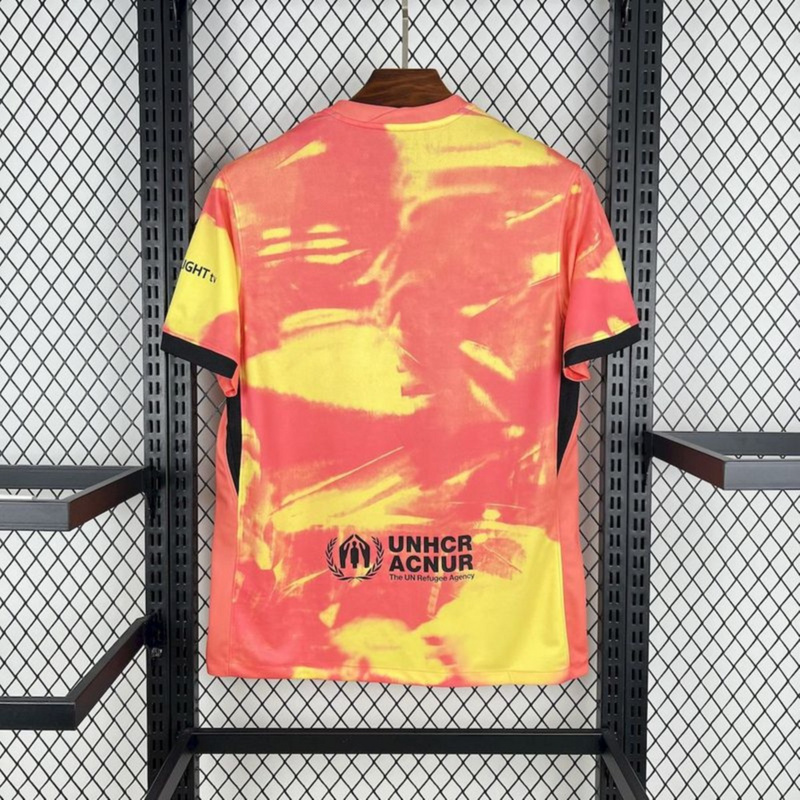2025/26 Barcelona Orange pre-match training Jersey Fan Version