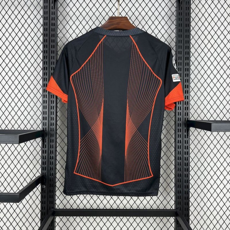 2025/26 Barcelona black orange special edition Jersey Fan Version