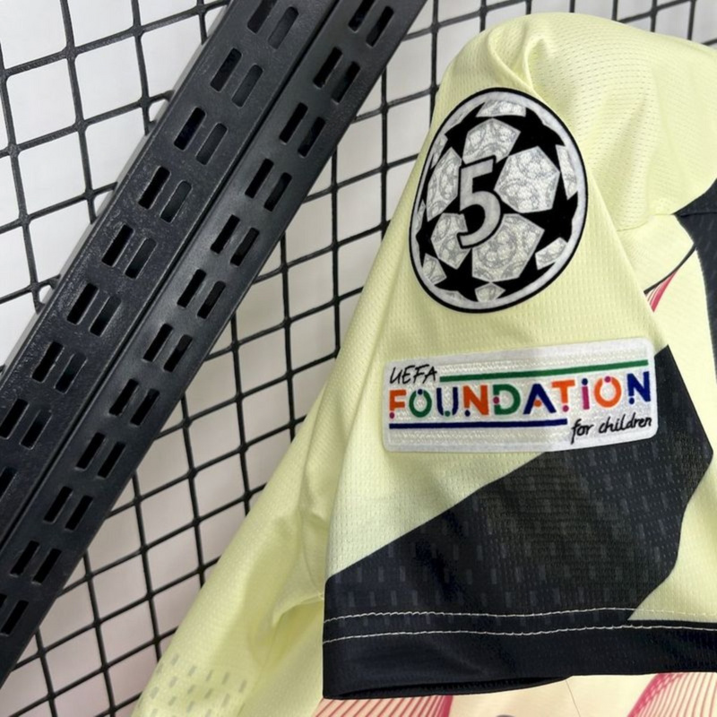 2025/26 Barcelona yellow pink special edition Jersey Fan Version