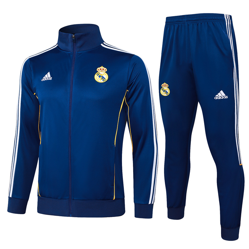 2025/26 Real Madrid Royal blue Jacket Training Suit Set Football Team Shirt Sports Fashion