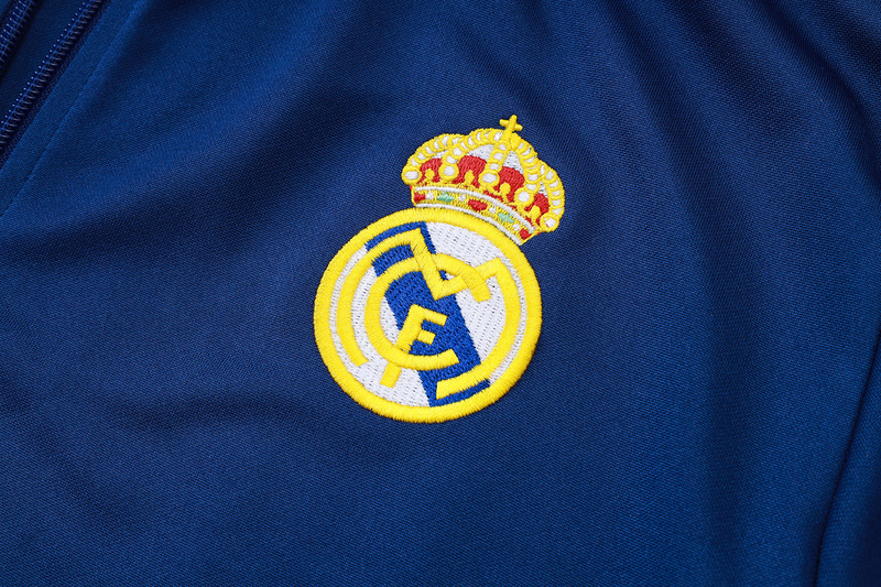 2025/26 Real Madrid Royal blue Jacket Training Suit Set Football Team Shirt Sports Fashion
