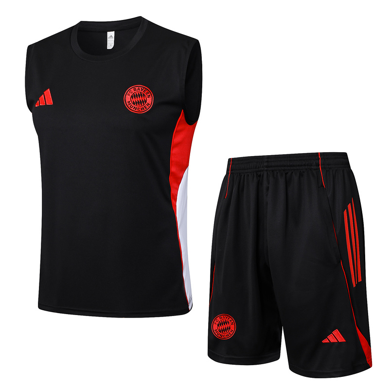 2025/26 Bayern Munich Black Training Set Shirt and Shorts