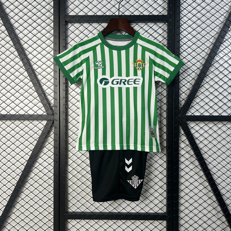 2025/26 Real Betis League Final Special Edition jersey kids Kits size: 16-28
