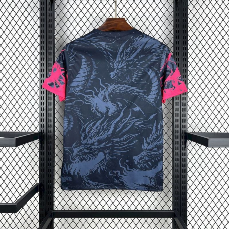 2025/26 Barcelona Special Edition Black and Pink Jersey Fan Version